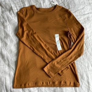 A New Day-Size Medium-Orange Long Sleeve Tee